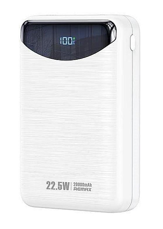 Повербанк Remax Ritry II Series RPP68 20000 mAh 22,5W PD+QC White (363945543) - фото 1 Повербанк Remax Ritry II Series RPP68 20000 mAh 22,5W PD+QC White (363945543) - фото 1