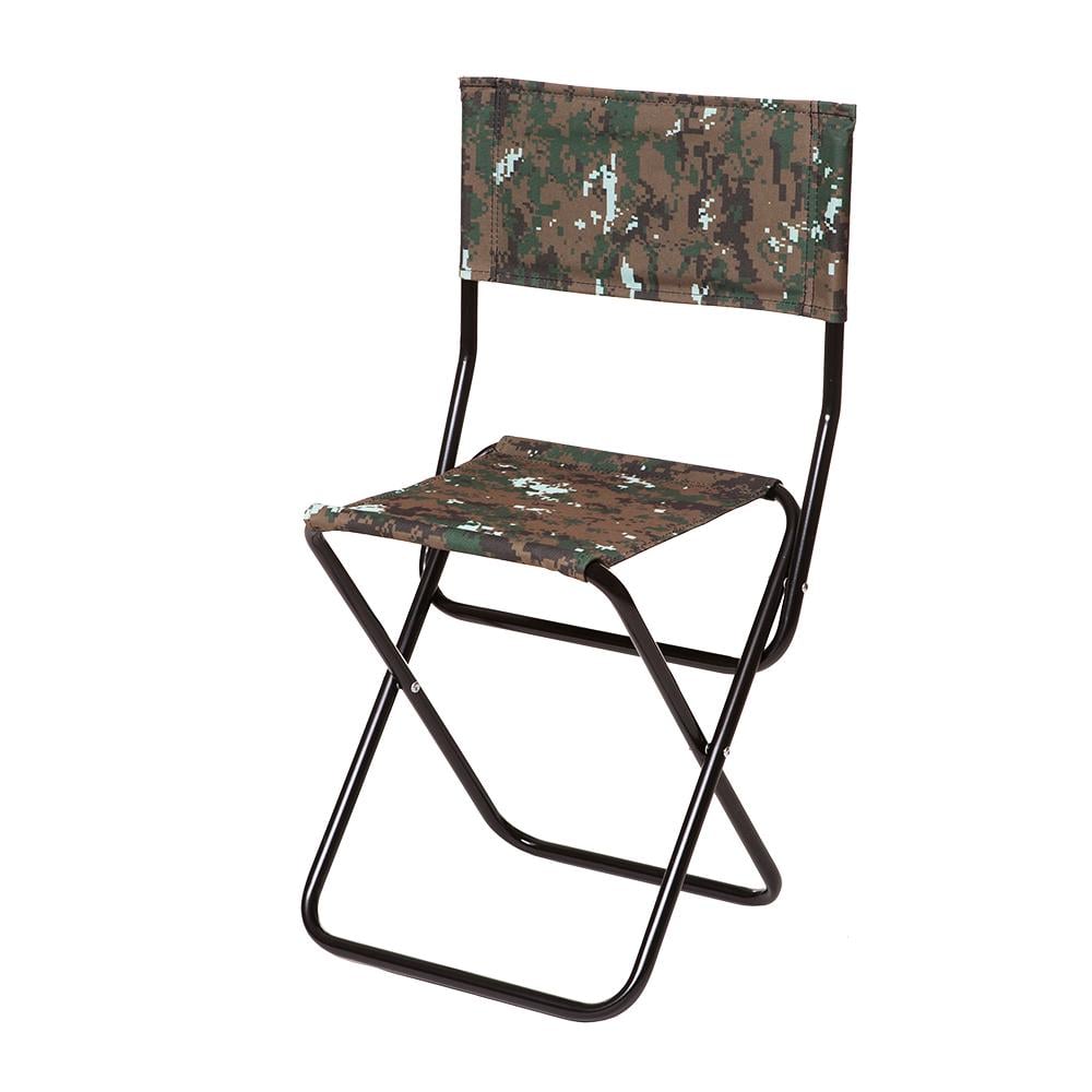 Стул туристический Рыбак Эконом со спинкой 16 мм Камуфляж