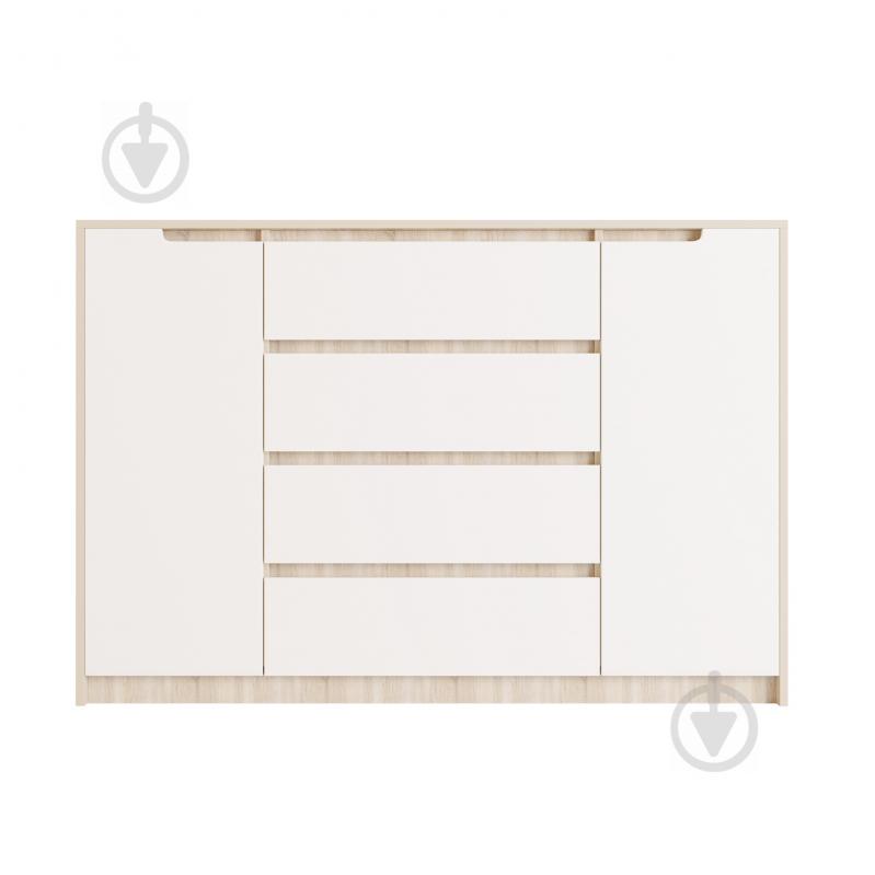 Большой комод для дома Эверест Микс-3 (телескопы) дуб сонома + белый  (EVR-2005)