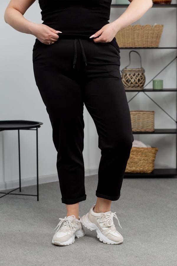 Спортивные штаны женские AKSAN 4XL Черный (22.1530_black_54(4XL)) - фото 1 Спортивные штаны женские AKSAN 4XL Черный (22.1530_black_54(4XL)) - фото 1