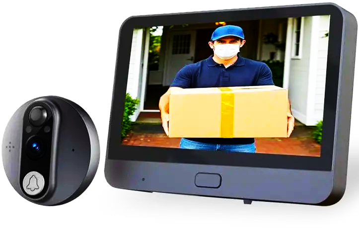 Видеодомофон дверной ячейки Tuya Smart Video Doorbell ED-300PA Wi-Fi беспроводной (25590114)