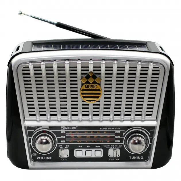Радиоприемник аккумуляторный Golon RX-BT 456 FM/AM/SW с солнечной панелью (3227) Радиоприемник аккумуляторный Golon RX-BT 456 FM/AM/SW с солнечной панелью (3227)
