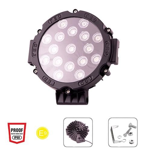 Фара рабочего света WLP-51R1BK Spot + Flood 17 Led 3 W (254082) - фото 5