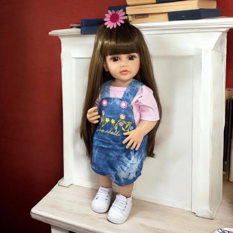 Лялька Рената Reborn Doll Вінілова можна купати