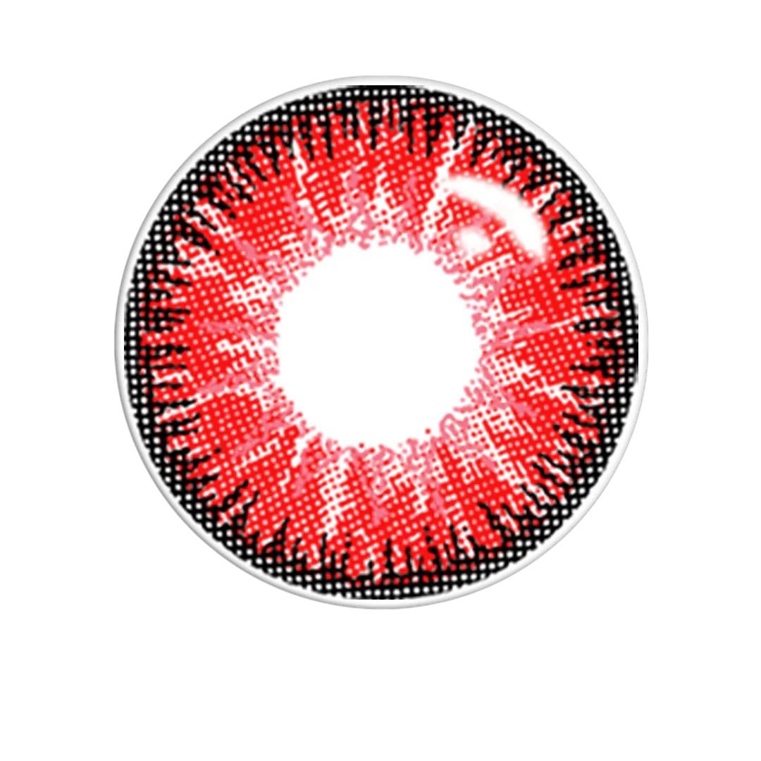 Линзы цветные без диоптрий Red (0097RA)