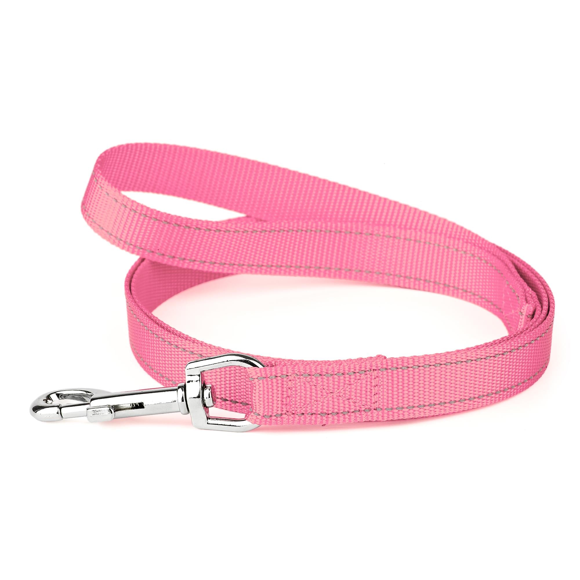 Поводок KareLine из нейлона со светоотражающей нитью 20 мм 1200 мм Розовый (0833/4)