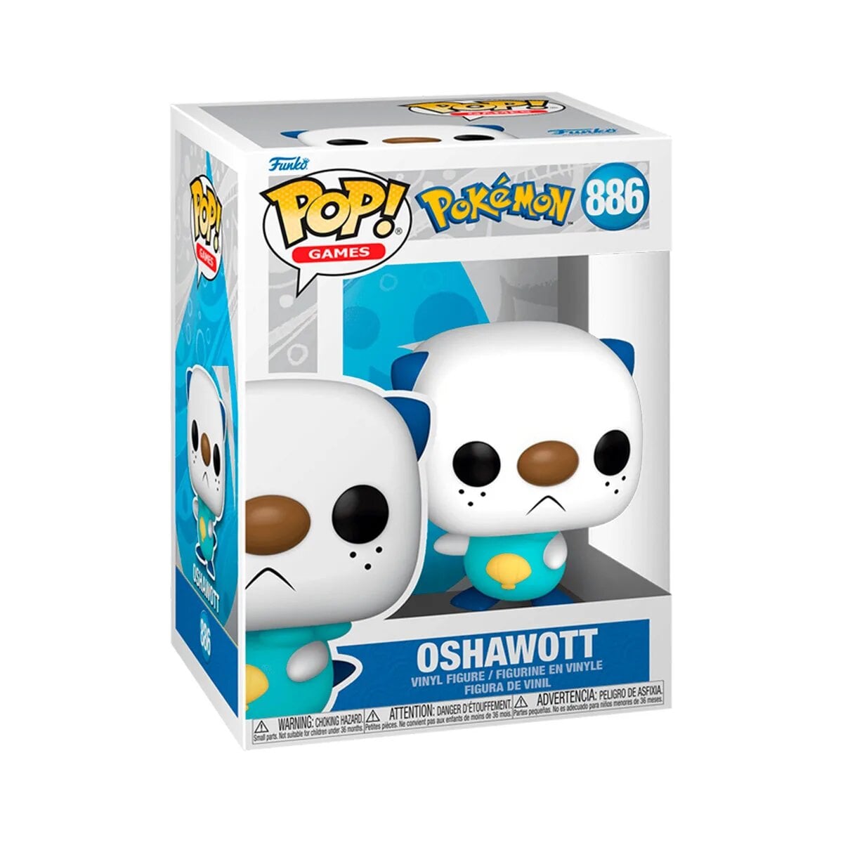 Детская игровая фигурка Funko POP! Покемон Ошавотт винил 11,4 см (69078)