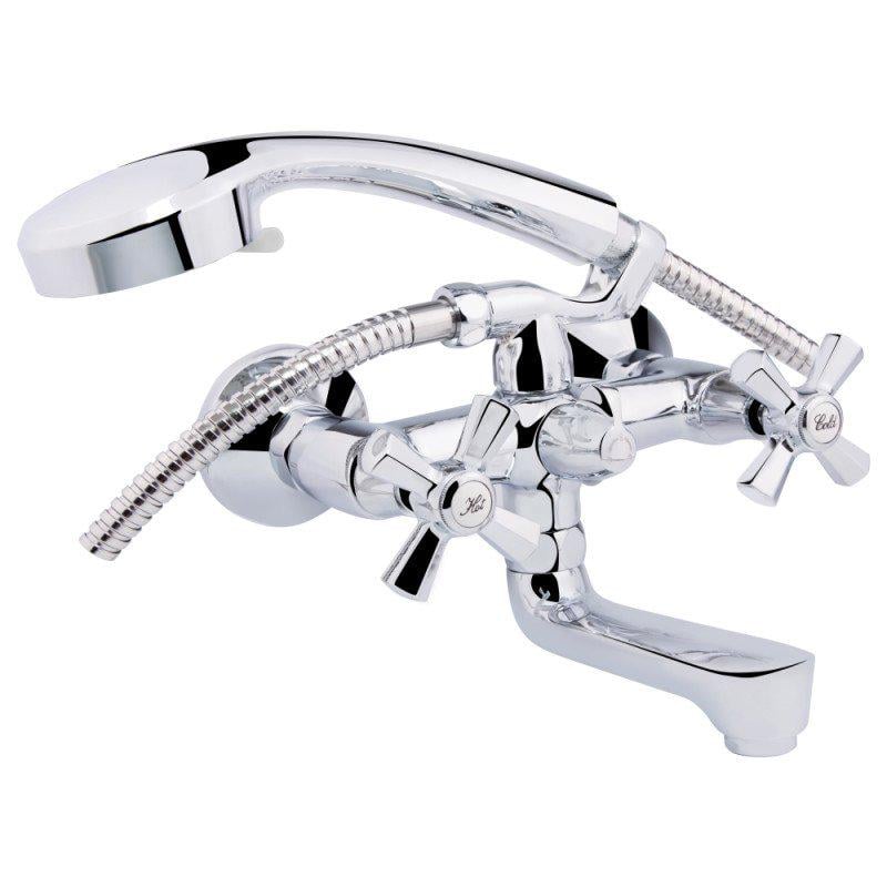 Смеситель для ванны Q-tap Liberty CRM 140-2 латунь Хром (QTLIBCRM1402)