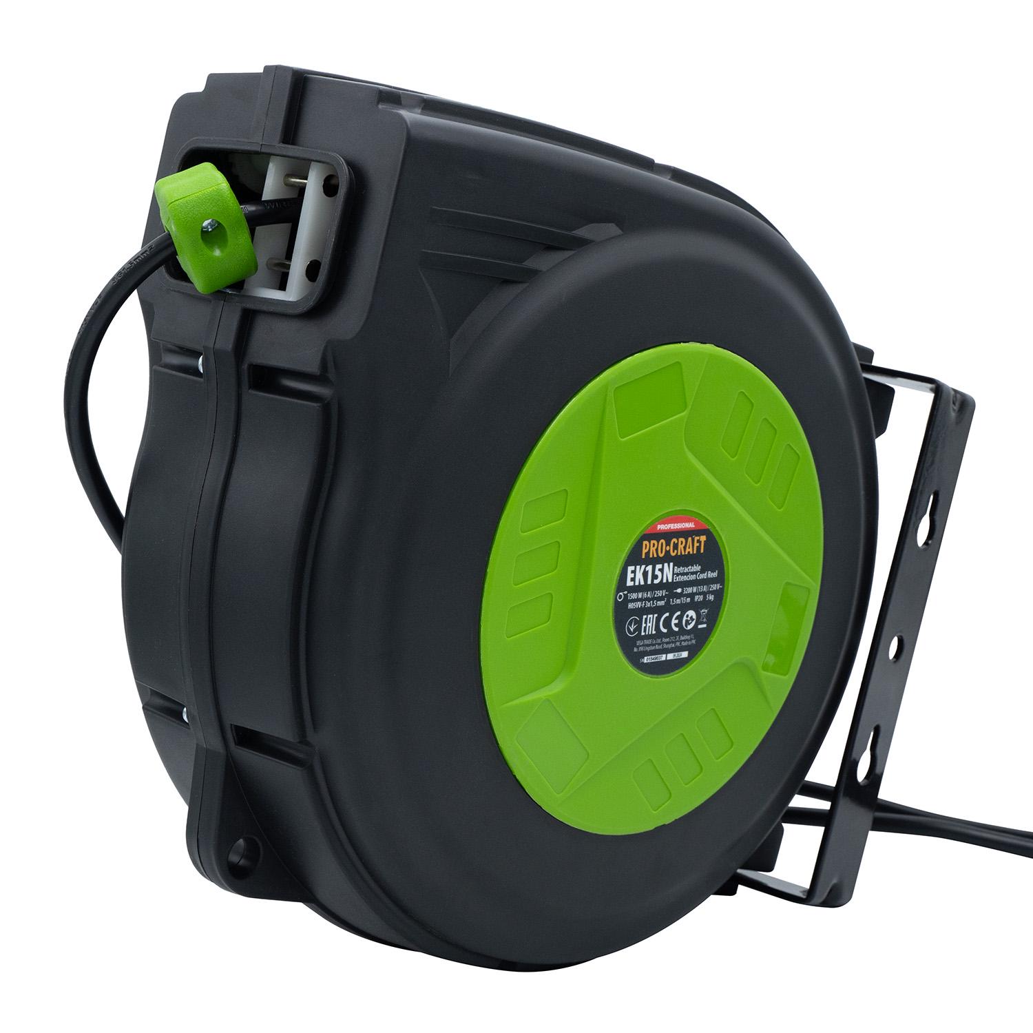 Подовжувач на котушці Procraft EK15N 3x1,5 мм² 15 м (900152) - фото 5 Подовжувач на котушці Procraft EK15N 3x1,5 мм² 15 м (900152) - фото 5