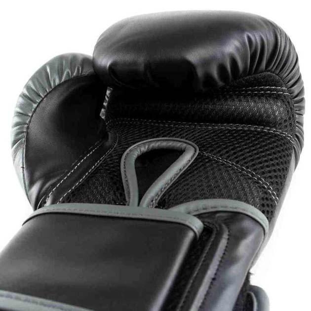 Боксерские перчатки Everlast POWERLOCK TRAINING GLOVES Уни 16 унций Черный/Серый (870310-70-816 16) - фото 5