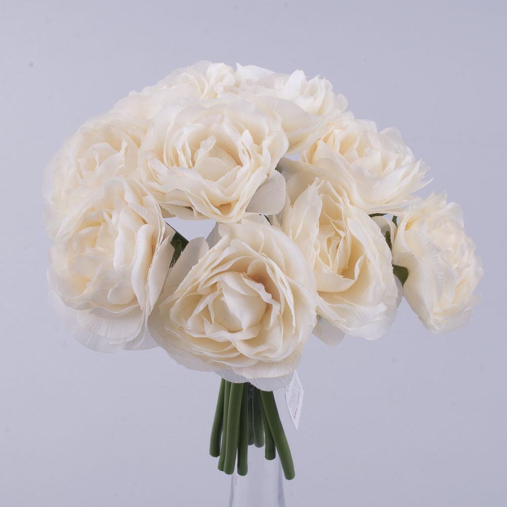 Искусственные цветы Букет камелии Персиковый (3707-6)