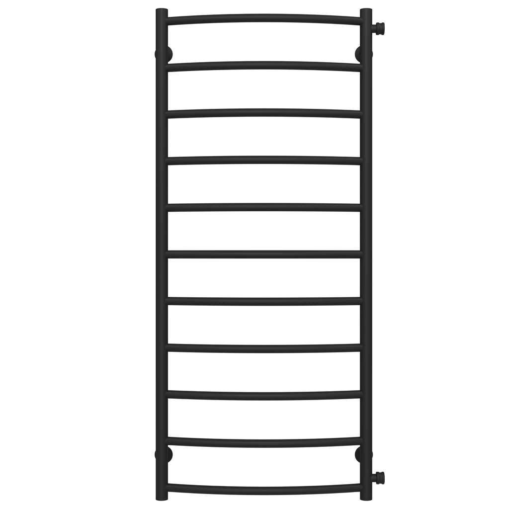 Полотенцесушитель водяной Deffi Классик П11 боковое правое подключение нержавеющая сталь 500x1200 мм Черный (C.DK.120.50.11.BC)