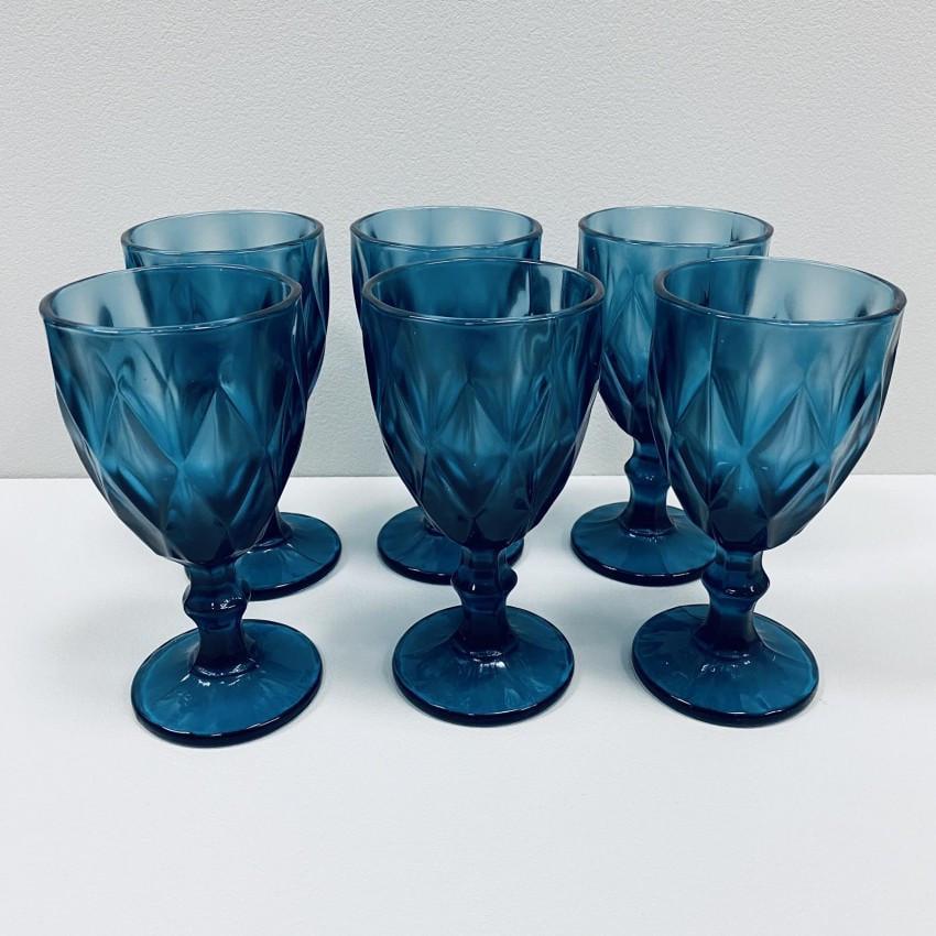 Набір скляних келихів для вина A-PLUS 9052 310 мл 6 шт. Blue (2565532164) - фото 3 Набір скляних келихів для вина A-PLUS 9052 310 мл 6 шт. Blue (2565532164) - фото 3