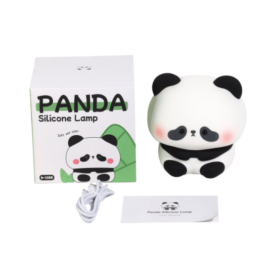 Нічник cвітлодіодний Valeso силіконовий бездротовий Панда товстунчик USB (K1159) - фото 2 Нічник cвітлодіодний Valeso силіконовий бездротовий Панда товстунчик USB (K1159) - фото 2