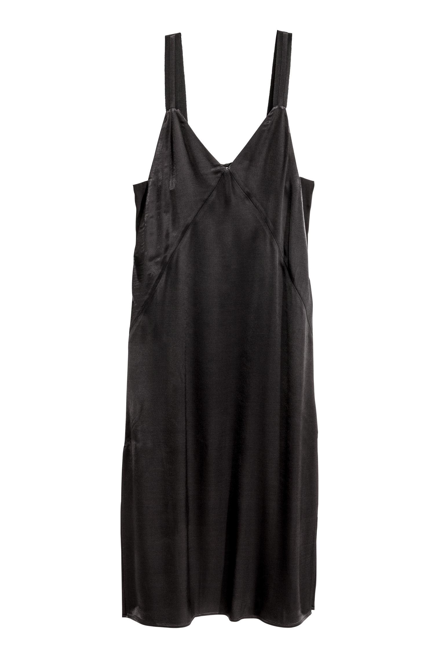 Платье-комбинация H&M р. 38 Черный (30104374864)