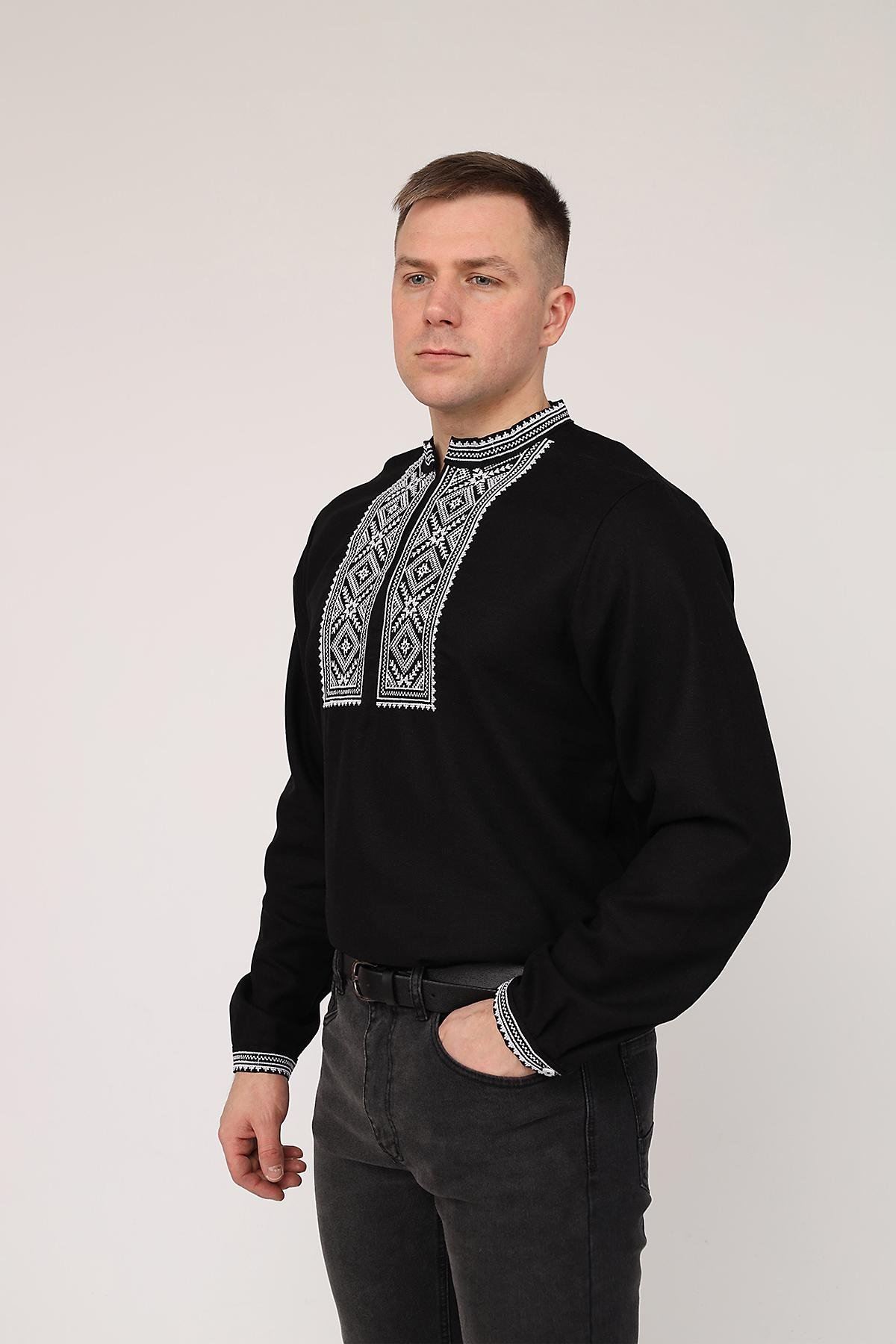 Вышиванка мужская ЦБ-00274635 54 см Черный (SKT001059091) Вышиванка мужская ЦБ-00274635 54 см Черный (SKT001059091)