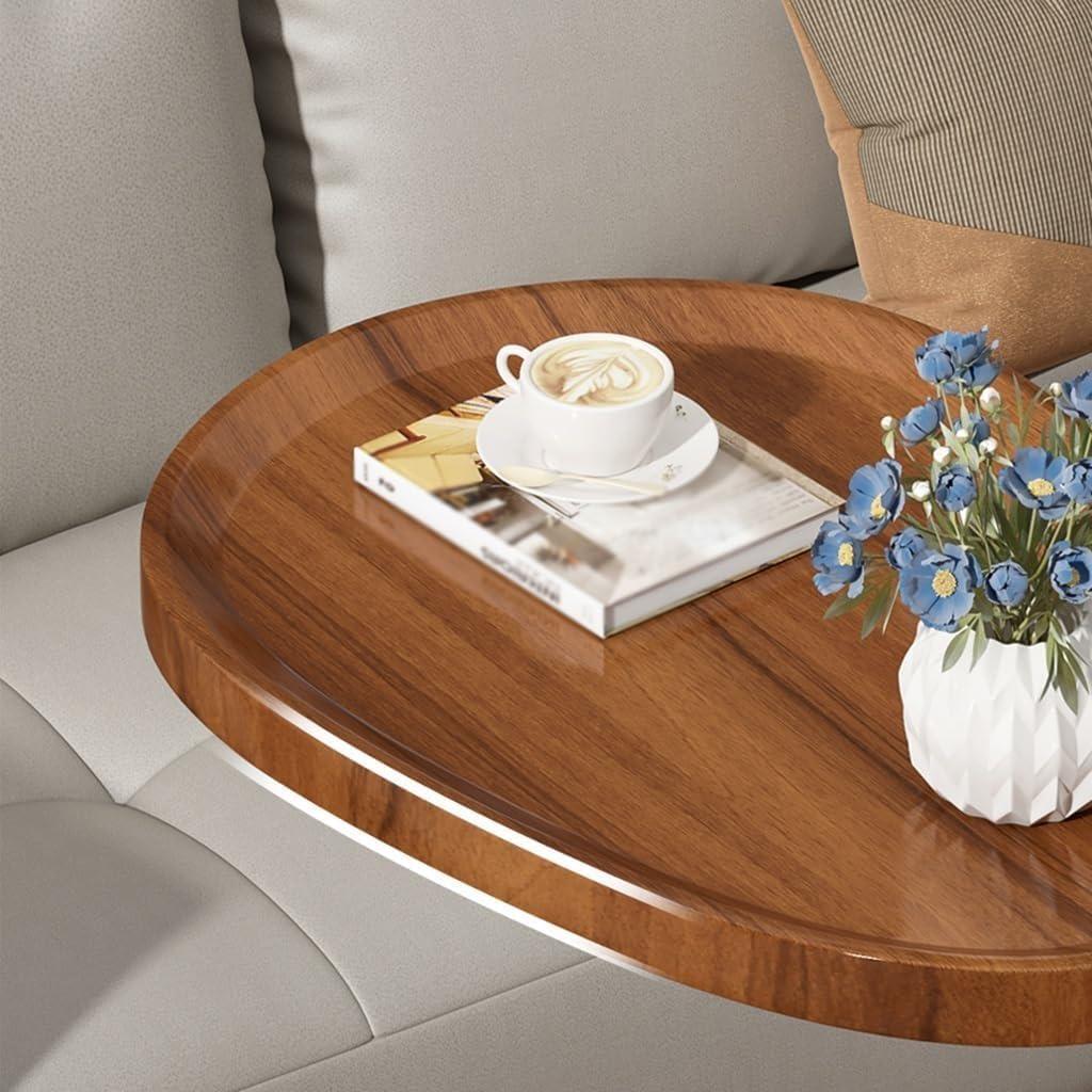 Столик кофейный прикроватный DUJEFF C-образный Коричневый (14204401) - фото 4 Столик кофейный прикроватный DUJEFF C-образный Коричневый (14204401) - фото 4