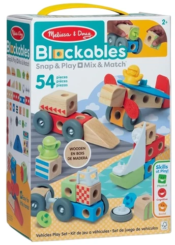 Конструктор деревянный Melissa & Doug Blockables Транспорт 54 дет. от 2 лет (SKU-199) Конструктор деревянный Melissa & Doug Blockables Транспорт 54 дет. от 2 лет (SKU-199)