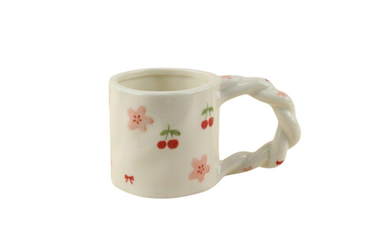 Кружка Вишни/Банты/Сердечки 400 мл (OS-8030-424)