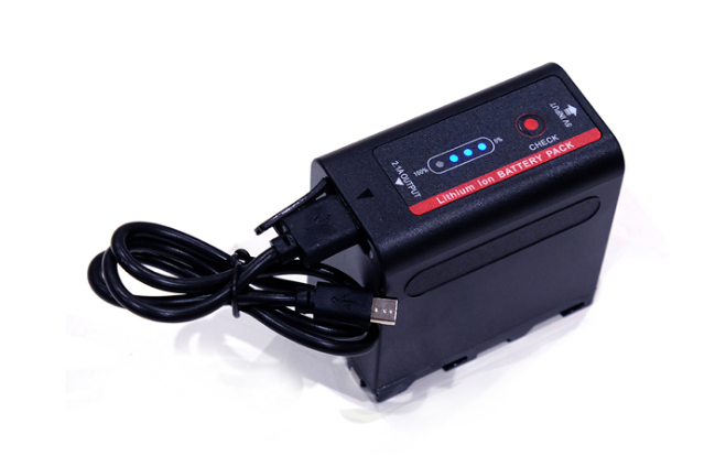 Аккумулятор NP-F980 NP-F970 NP-F960 с функцией Powerbank и USB для камер Sony и Led света 7800 ma - фото 4