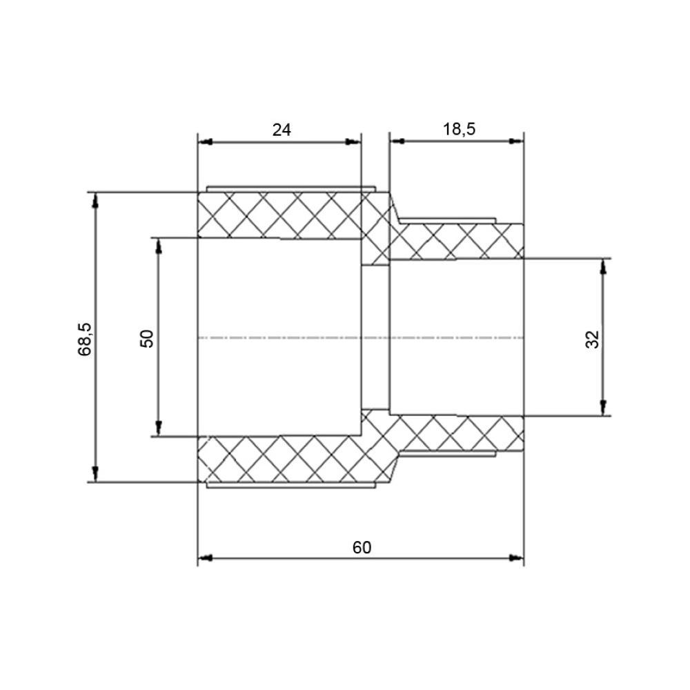Муфта PPR Blue Ocean редукційна 50х32 мм (FRRS00006355) - фото 2 Муфта PPR Blue Ocean редукційна 50х32 мм (FRRS00006355) - фото 2