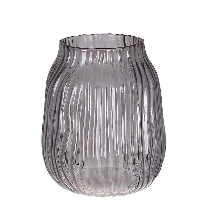 Ваза стеклянная Flora Harmony 20 см Серый (DR017517) Ваза стеклянная Flora Harmony 20 см Серый (DR017517)