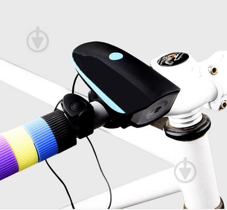 Велофара с сигналом на батарейках Speaker Bicycle Light Feel Fit - фото 7