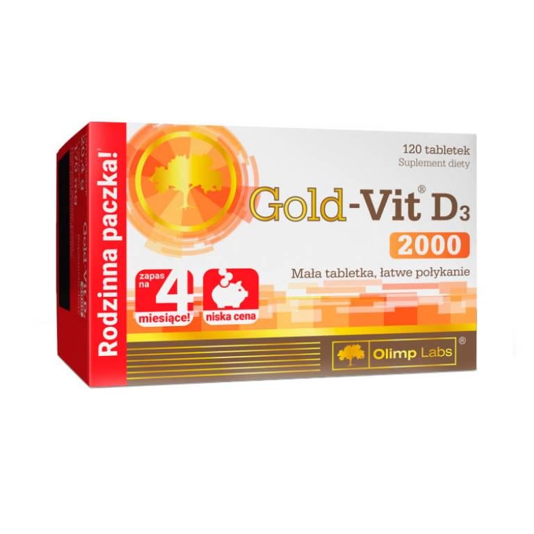 Витамин D для спорта Olimp Nutrition Gold-Vit D3 2000 Fast 120 Tabs