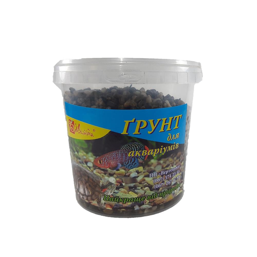 Грунт для акваріума відро з гірських річок фракція 6-8 мм 1,5 кг (00000002796)