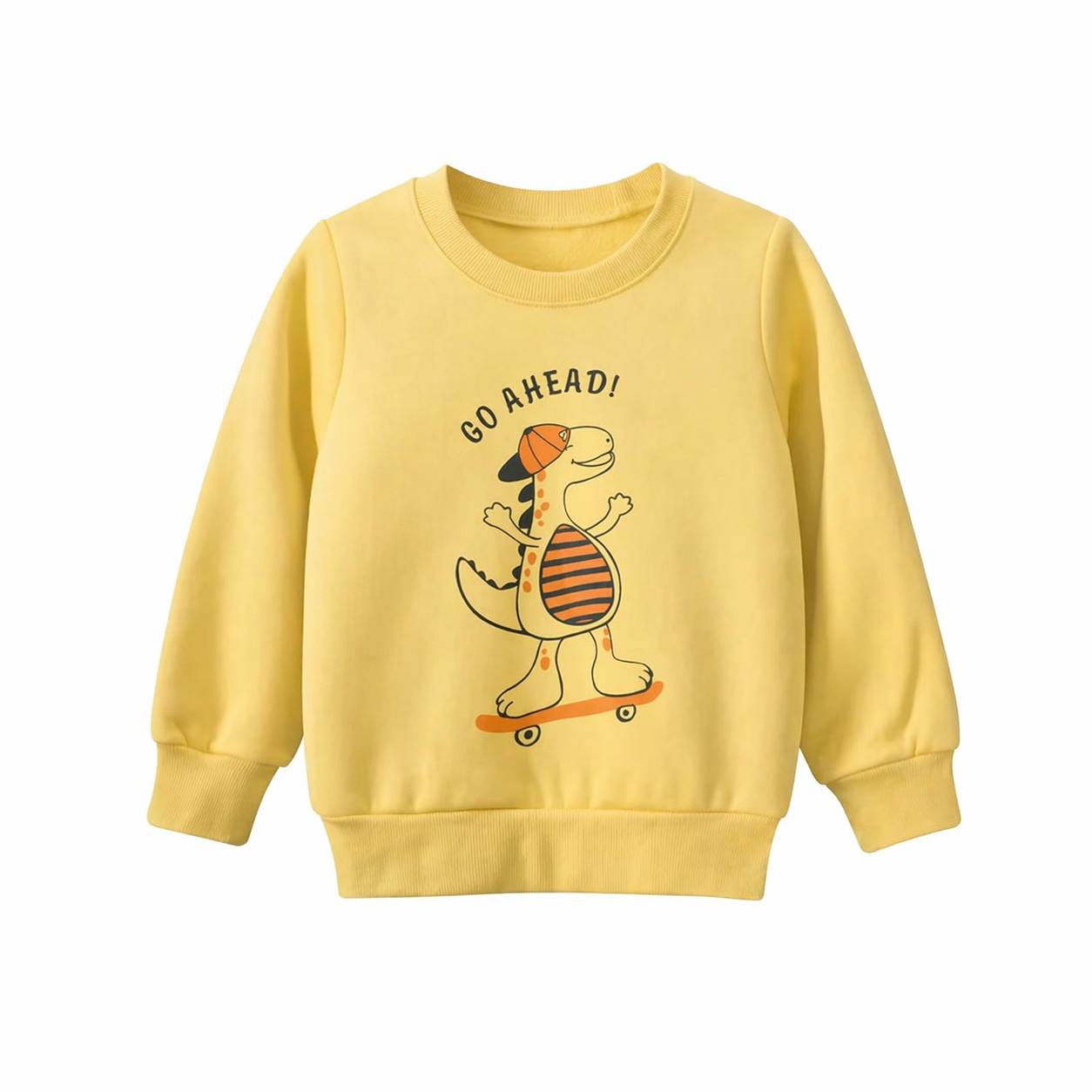 Свитшот для мальчика 27Kids флисовый с динозавриком Желтый (34114583)