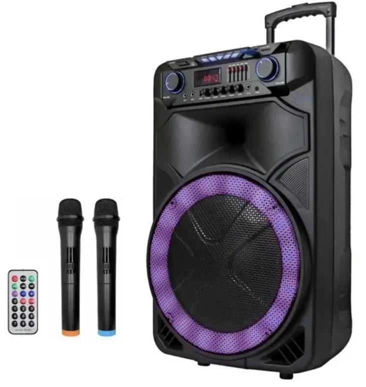 Портативная колонка ZXX-1011 на колесах с микрофонами 800 Вт Bluetooth караоке система (2104619415)