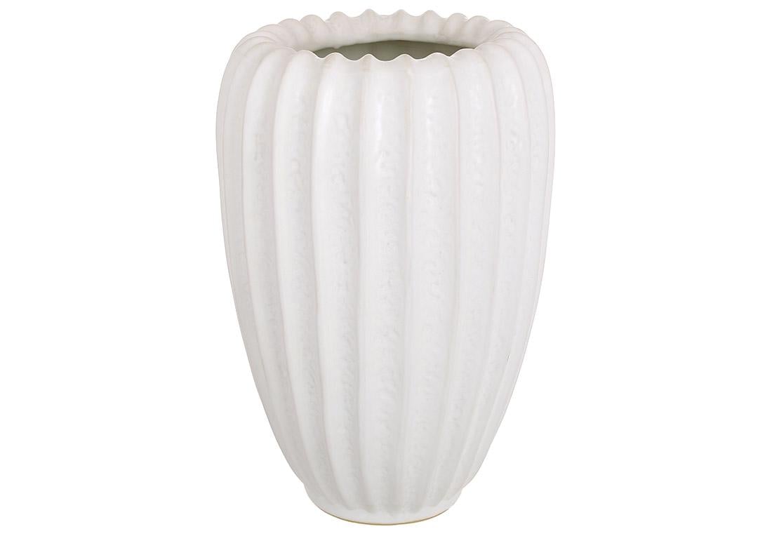 Ваза керамическая Magic Gardens Shell 16,4х16,4х24,8 см White