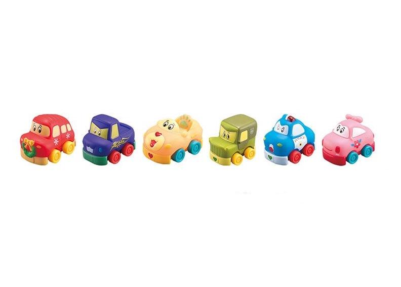 Набор машинок Vinyl Toys с ковриком для игры 6 шт. Разноцветный (112397)