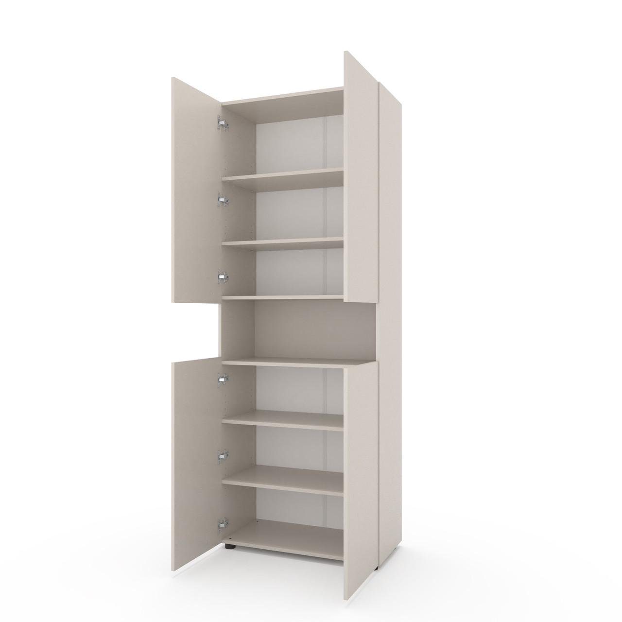 Пенал Metkas Home B002 ЛДСП 800x350x2130 мм Кашемір - фото 2