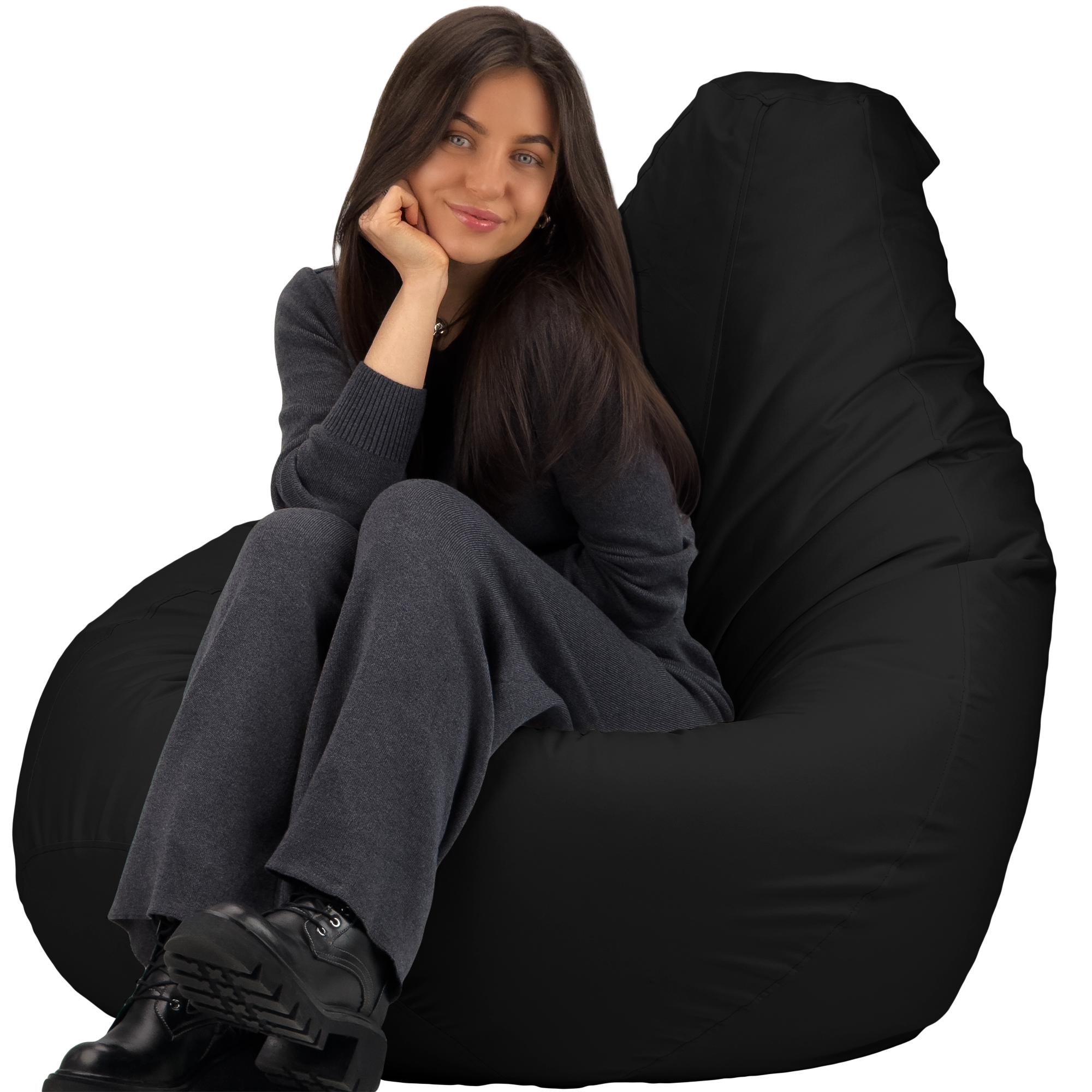 Кресло-мешок Студия Комфорта Груша оксфорд флекс 150х100 см Черный (901230) - фото 4 Кресло-мешок Студия Комфорта Груша оксфорд флекс 150х100 см Черный (901230) - фото 4