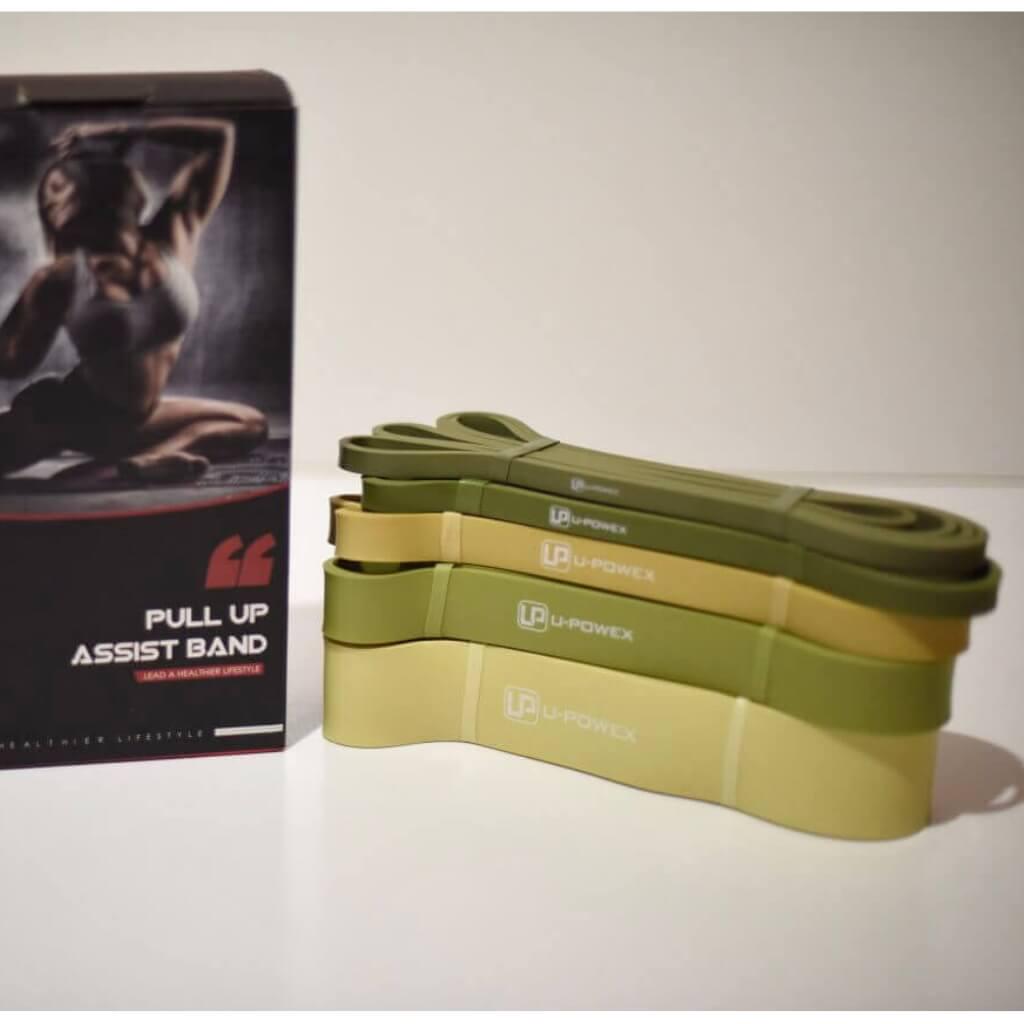 Петли для тренировок и подтягиваний U-Powex латексные 4-57 кг 5 шт. - фото 2