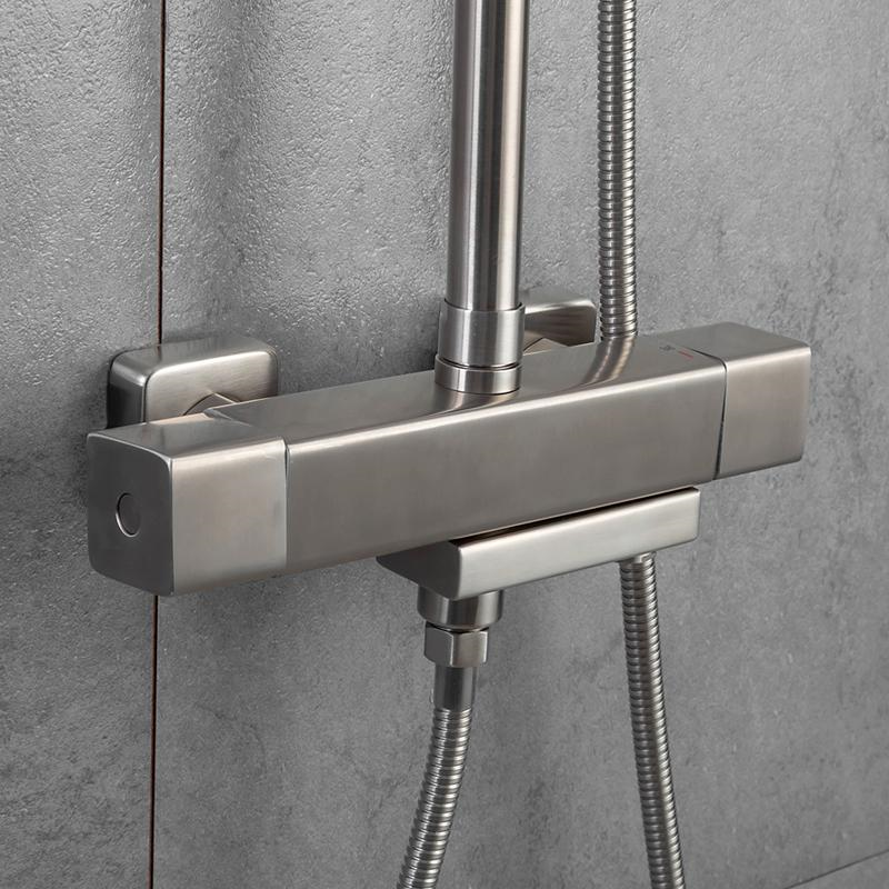 Душевая система с термостатом Gappo G2499-40 Сатин (1042414) - фото 6 Душевая система с термостатом Gappo G2499-40 Сатин (1042414) - фото 6