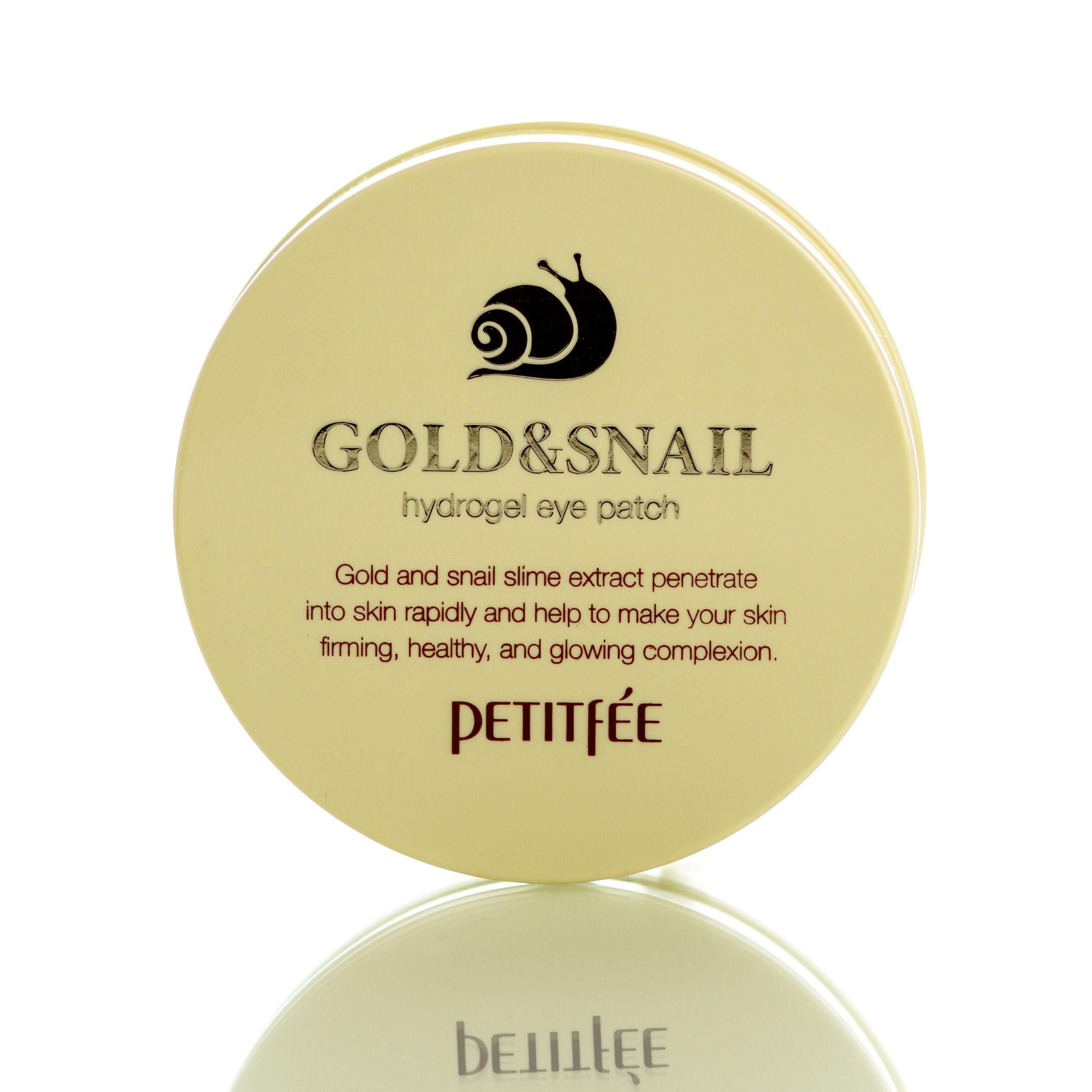 Патчі з екстрактом равлика гідрогелеві Gold & Snail Hydrogel Eye Patch Petitfee 60 шт.