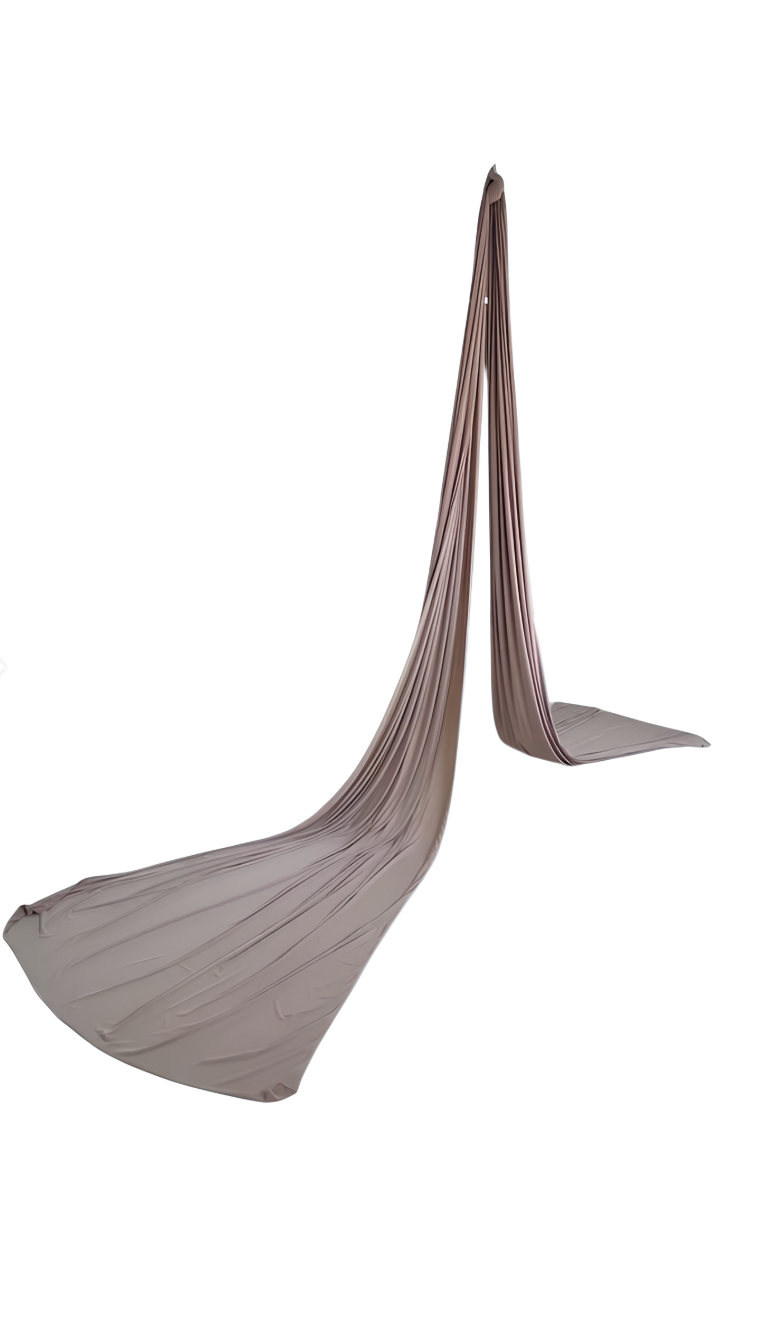 Полотно для аеройоги Zelisko з кріпленням 8 м Бежевий (32966069)