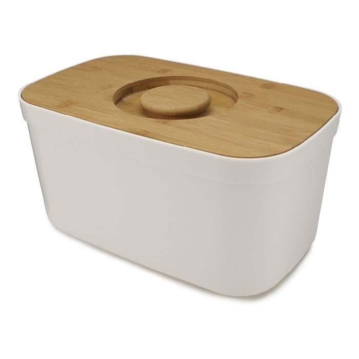 Хлібниця з обробною дошкою з бамбука Joseph Joseph Bread Bin Білий (2542423)
