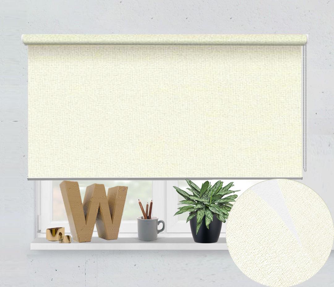 Рулонная штора термо blackout Wenster Adeline BO 01 137,5х150 см открытого типа Белый (ББУ20151120057)