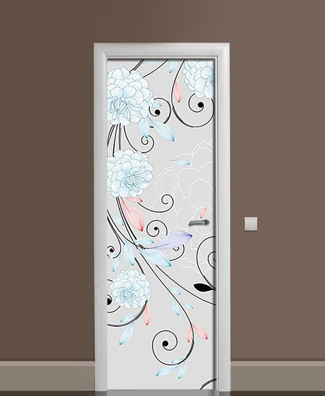 Наклейка 3D на двери Zatarga Чувственный танец 650х2000 мм виниловая (1323468003)