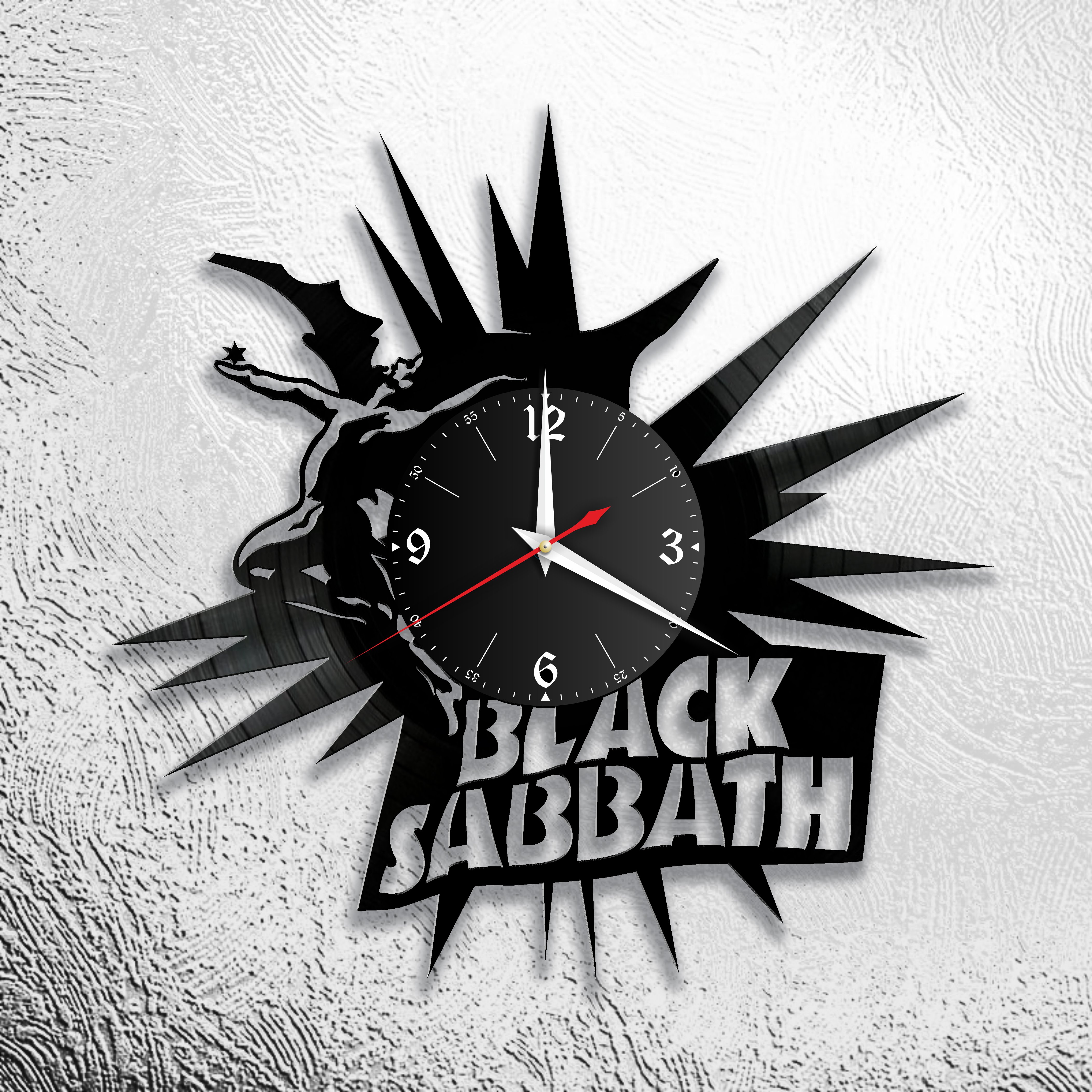Часы настенные Black Sabbath 0722 из виниловой пластинки