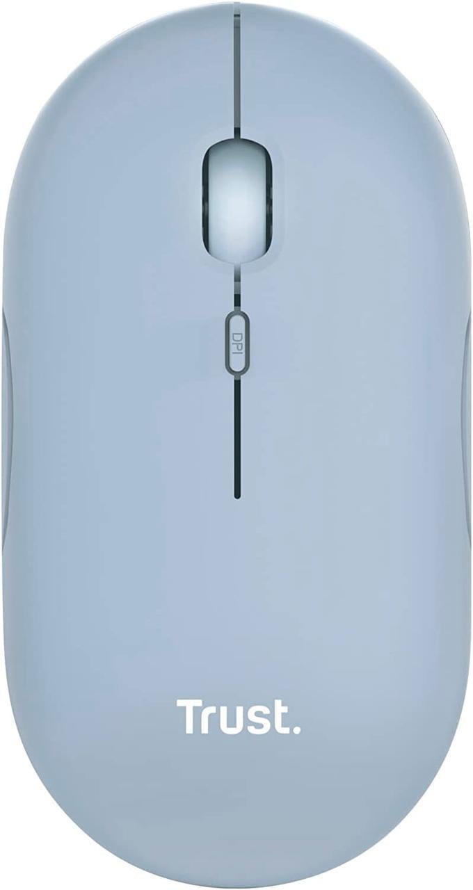 Комп'ютерна мишка Trust Puck Rechargeable Ultra-Thin BT WL Silent Синій (24126)