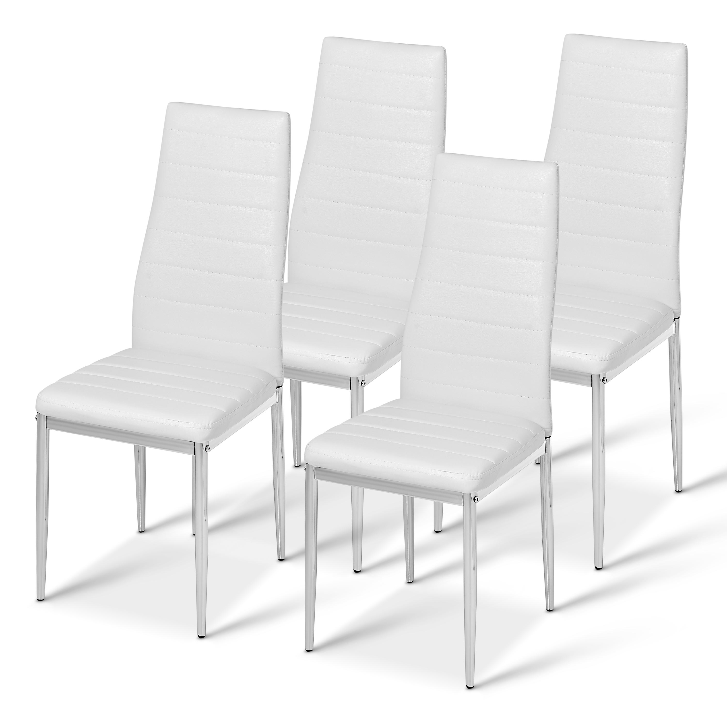 Стільці набір Homart LCM-004WS 4 шт Білий (9381) Стільці набір Homart LCM-004WS 4 шт Білий (9381)