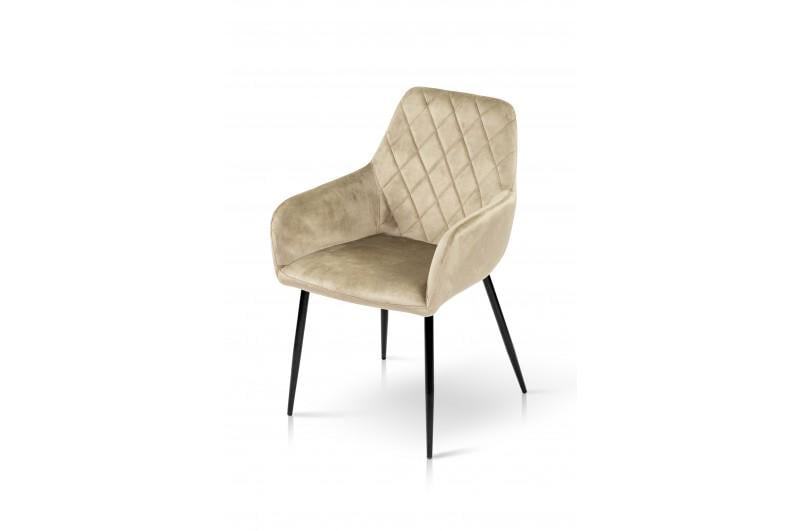 Кухонный стул Мікс Меблі Tomas велюр Латте/Черный