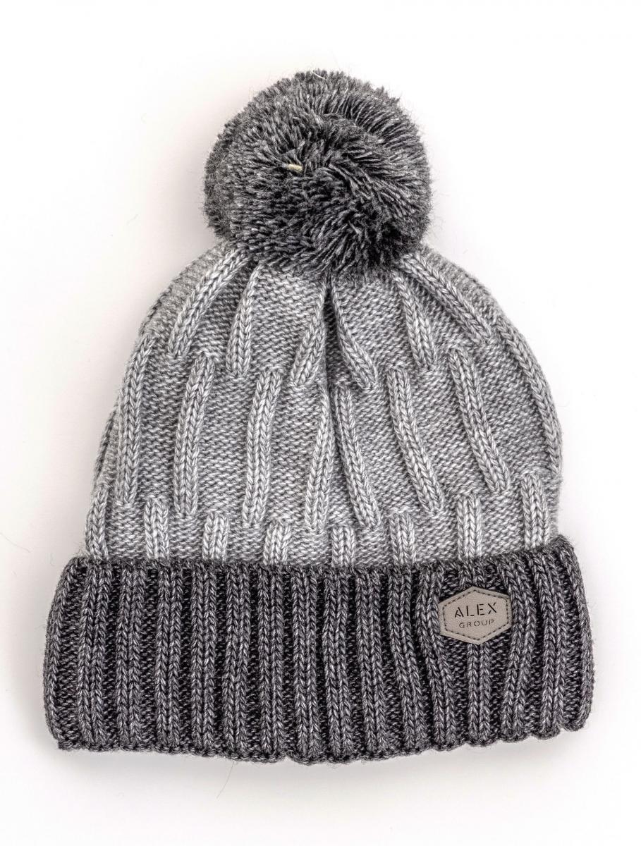 Шапка детская зимняя Alex Лео 48-52 см Асфальт