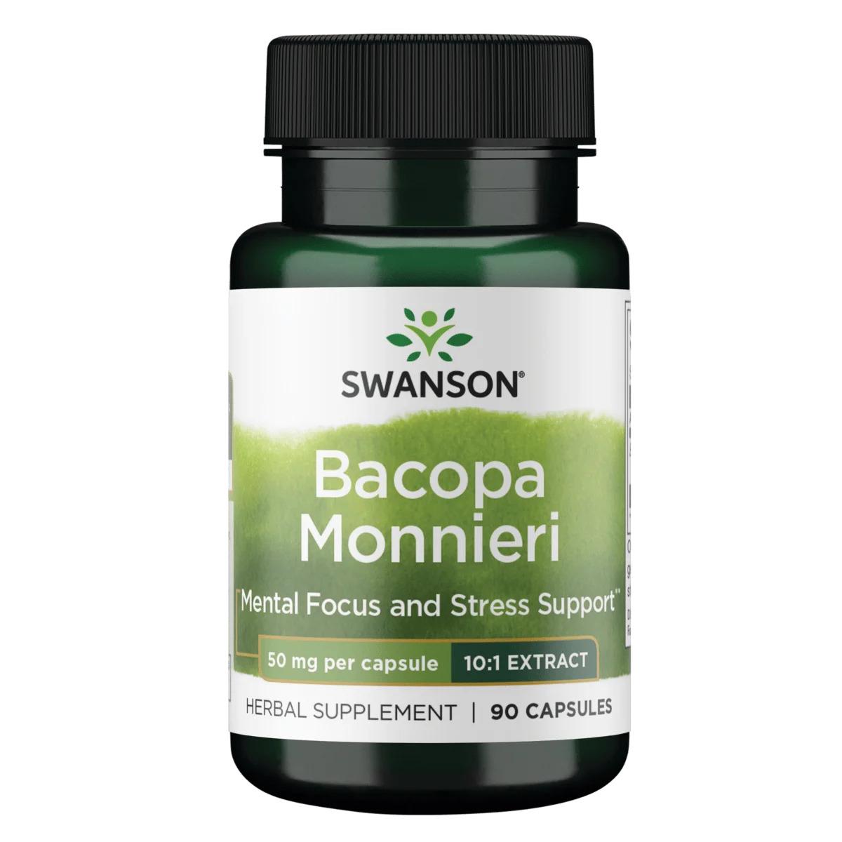 Экстракт бакопы Swanson Bacopa Monnieri 10:1 Extract 50 мг 90 капс. (00000040756)