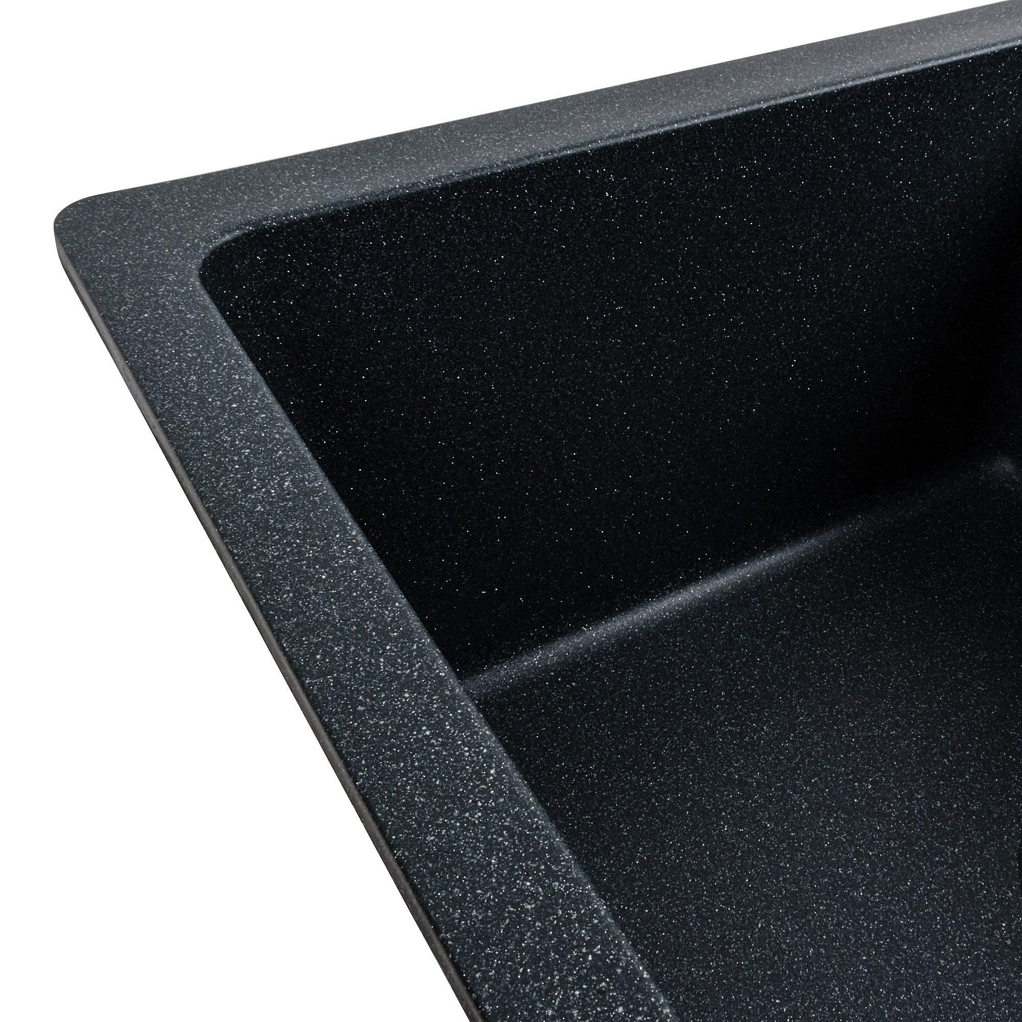 Мойка для кухни гранитная Platinum 6250 ZIRKONE матовая Антрацитовый - фото 4 Мойка для кухни гранитная Platinum 6250 ZIRKONE матовая Антрацитовый - фото 4