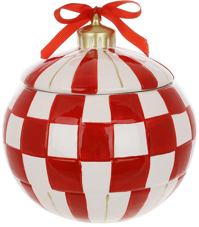 Банка для солодощів керамічна Ялинкова Куля 1800 мл